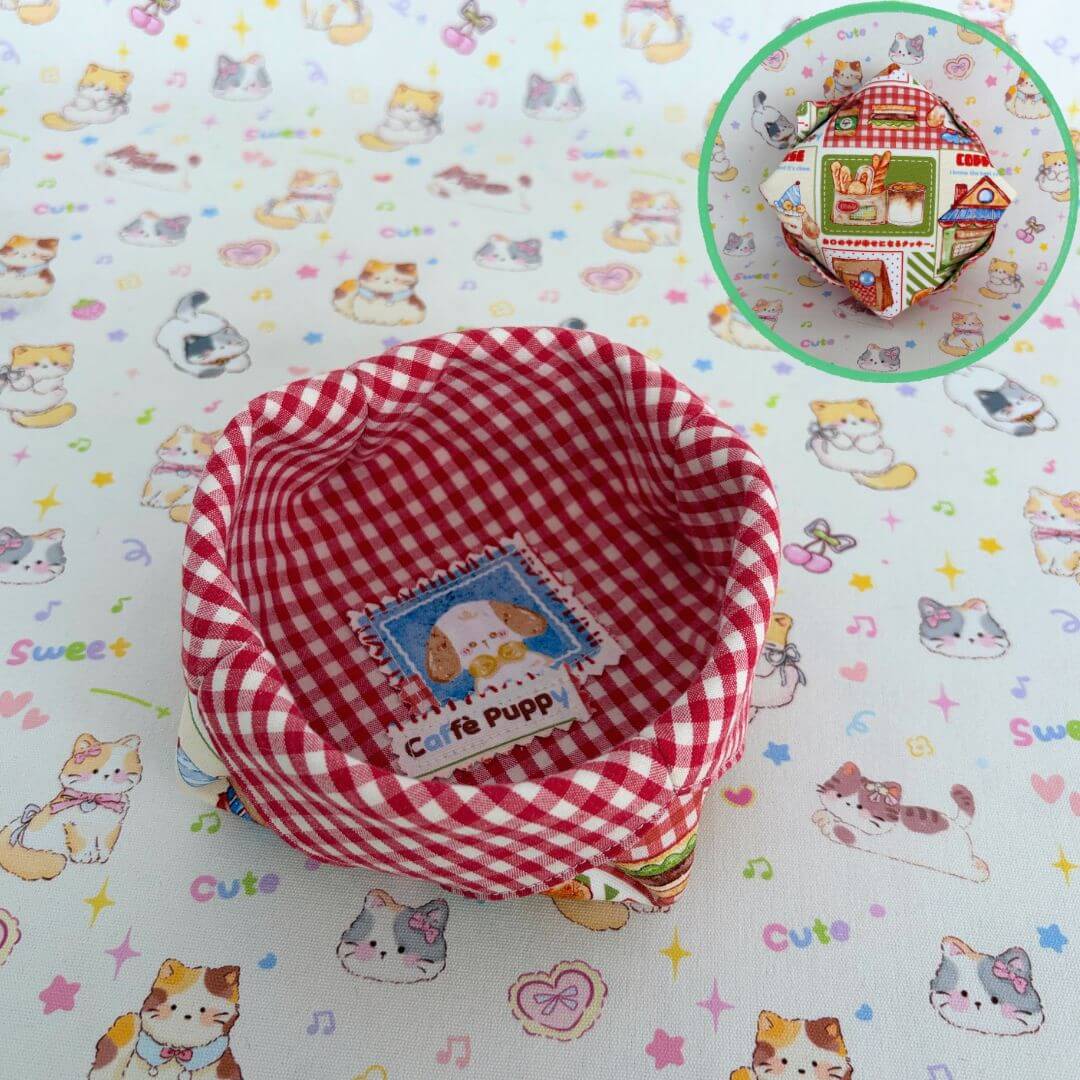 Gingham Cat Catch-All Tray
