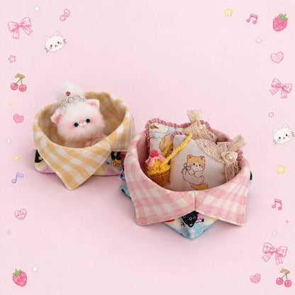 Gingham Cat Catch-All Tray