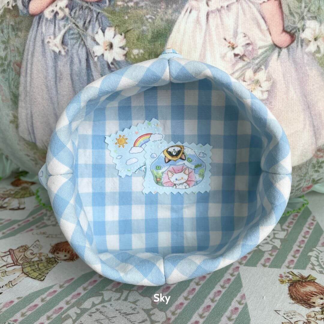 Gingham Cat Catch-All Tray