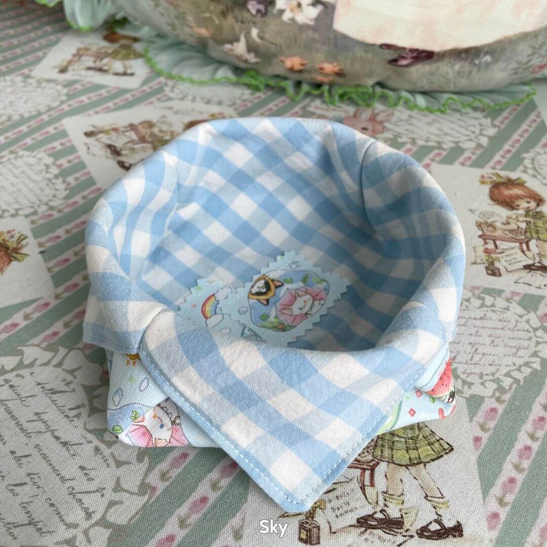 Gingham Cat Catch-All Tray