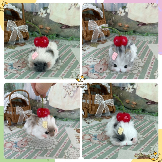 Lying Hamsters Figurines