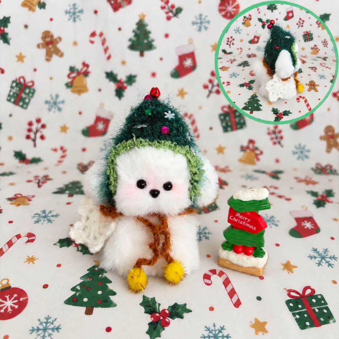 Christmas Bunny & Puppy