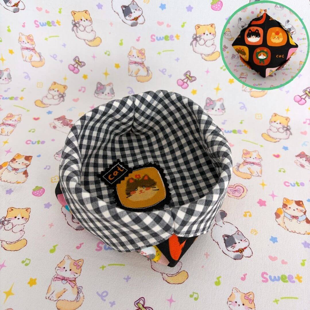 Gingham Cat Catch-All Tray