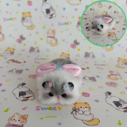 Lying Hamsters Figurines