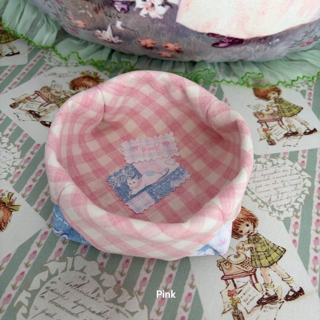 Gingham Cat Catch-All Tray