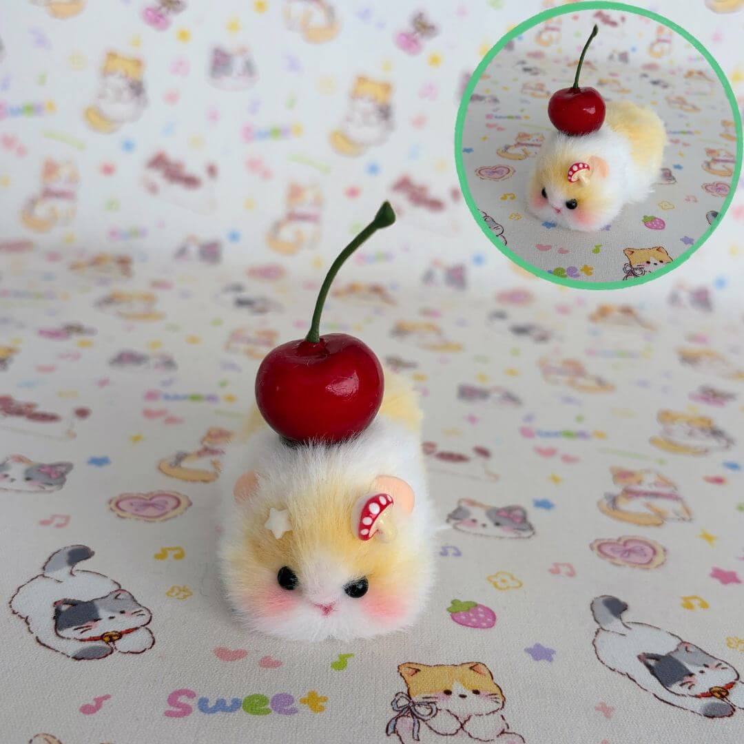 Lying Hamsters Figurines