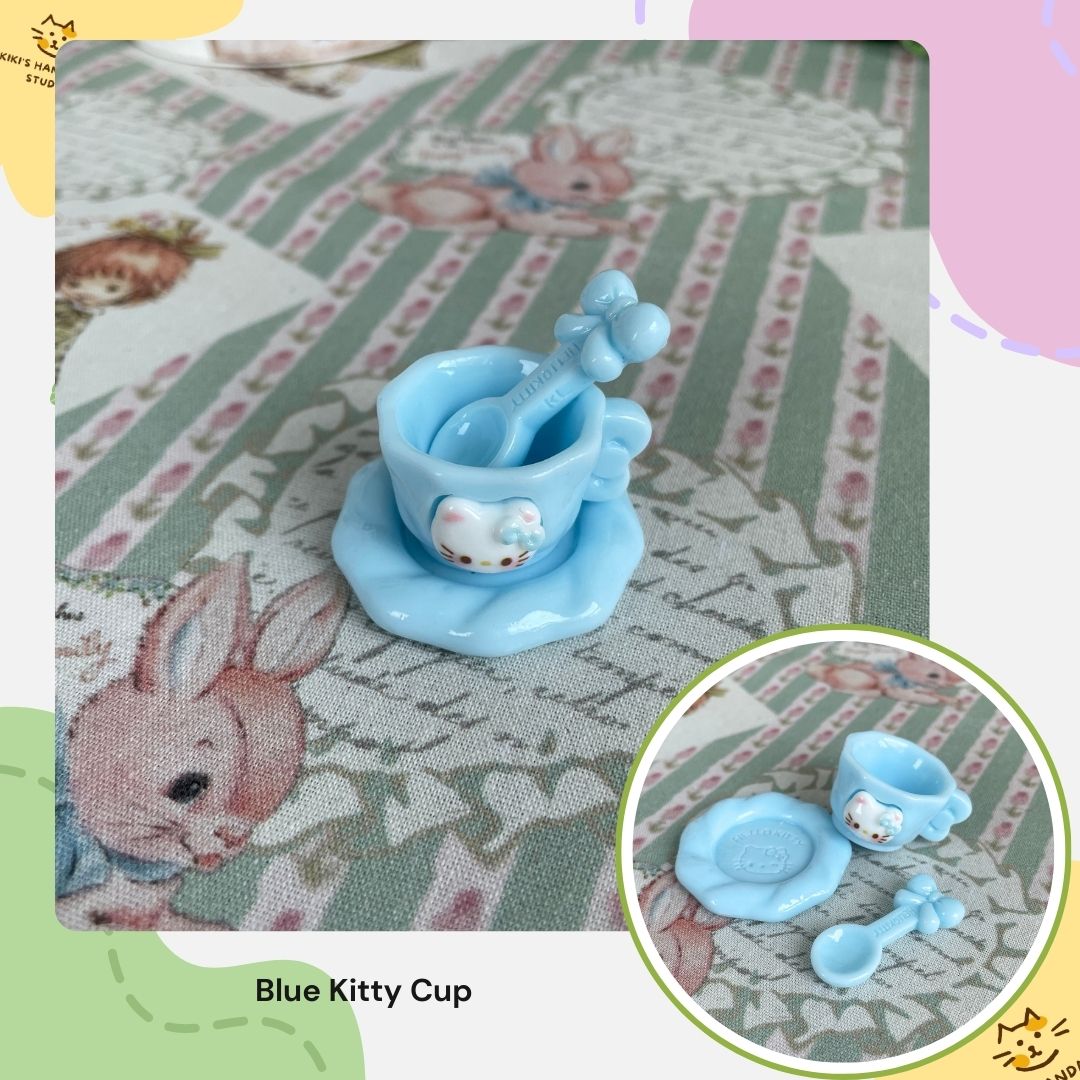 Miniature Kitty's Cosy Cups and Saucers