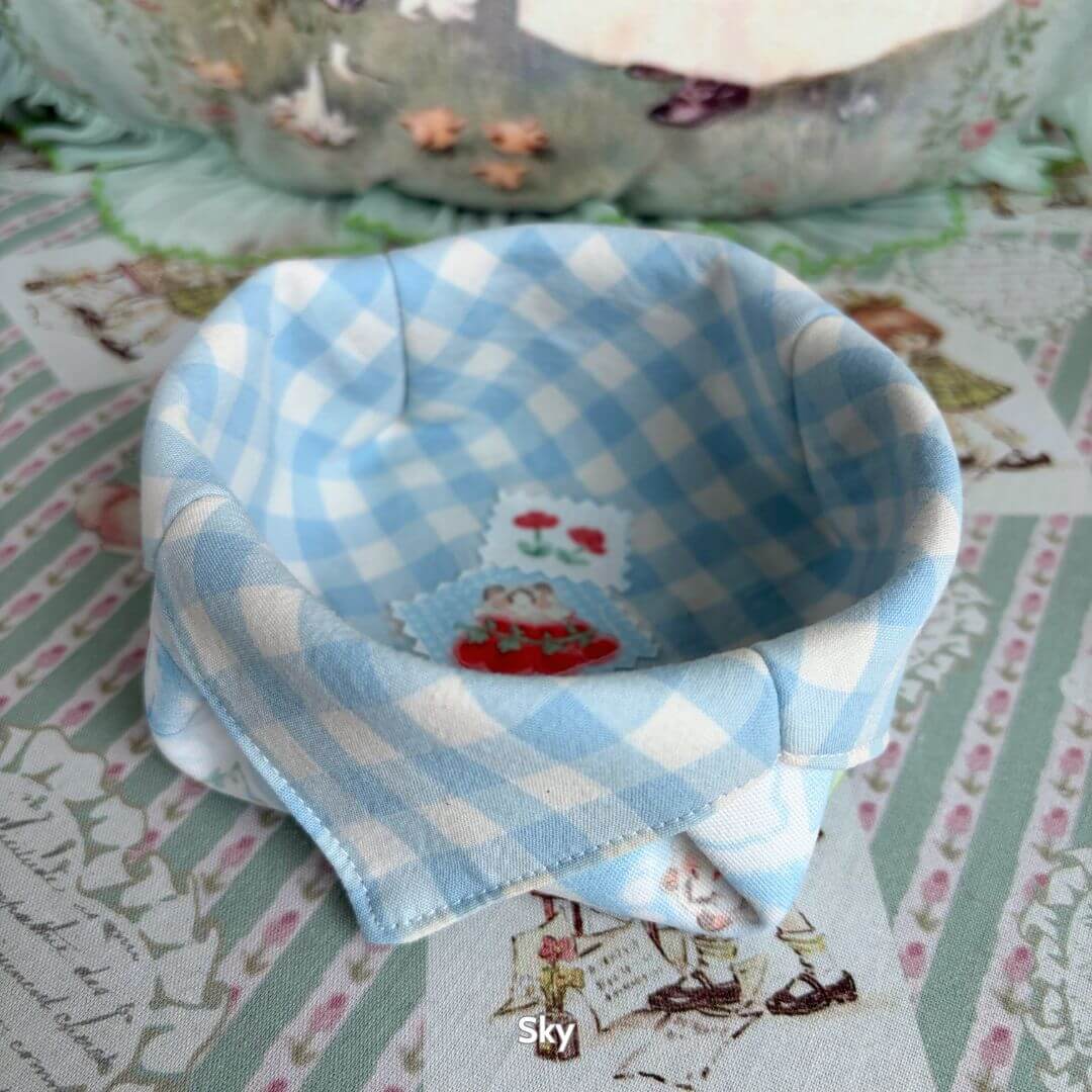 Gingham Cat Catch-All Tray