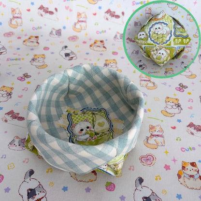 Gingham Cat Catch-All Tray