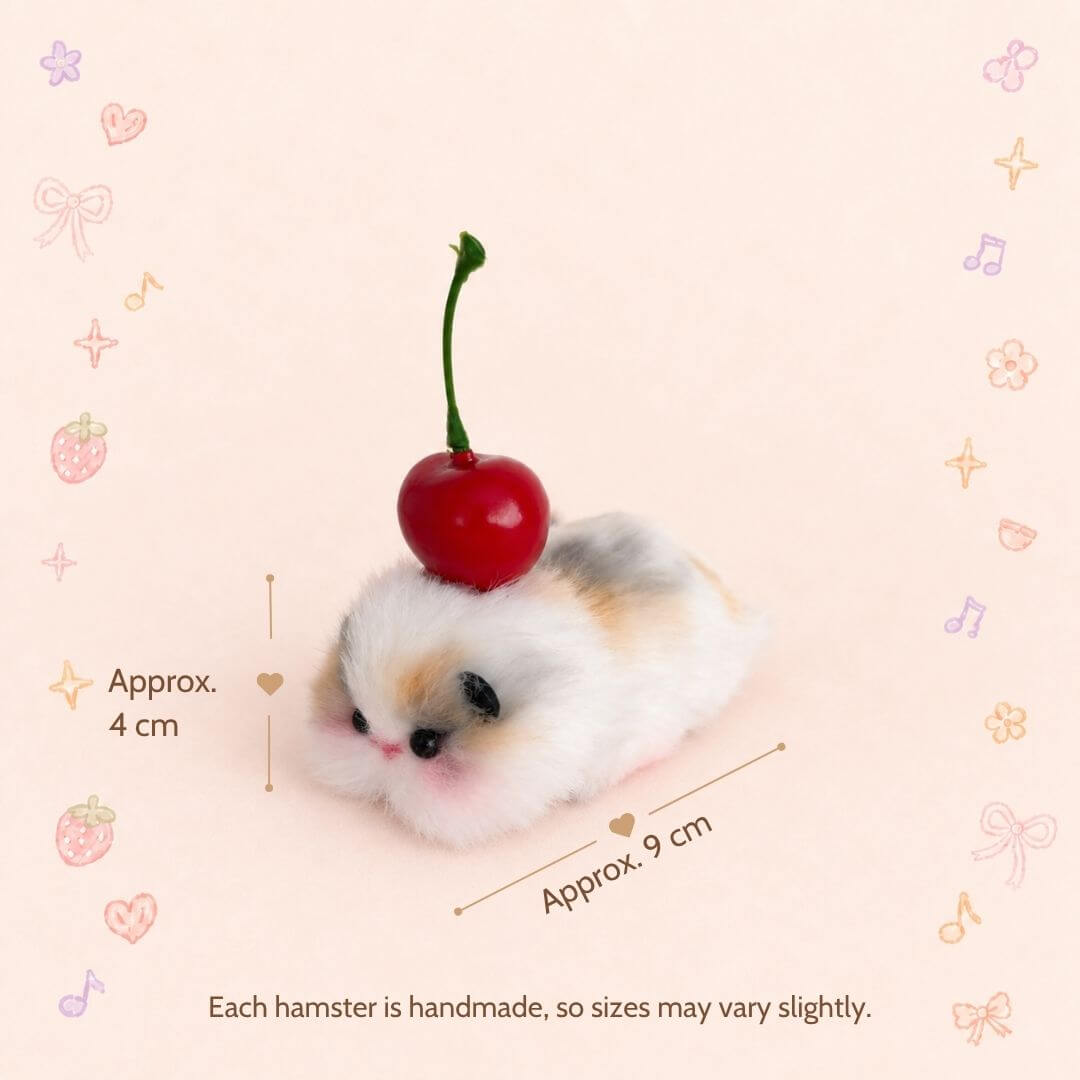 Lying Hamsters Figurines