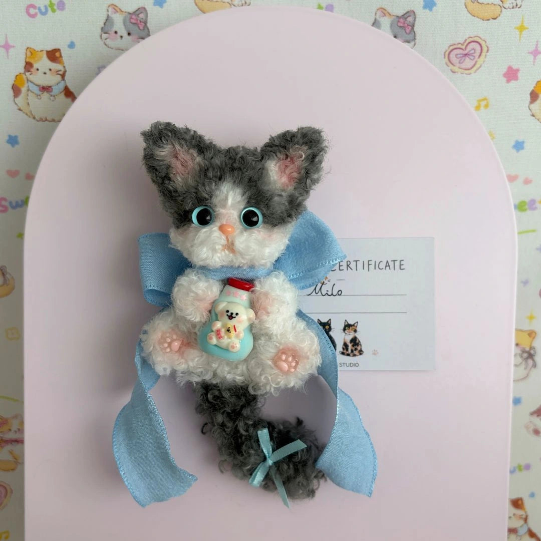 Fluffy Fridge Magnets - Smokey