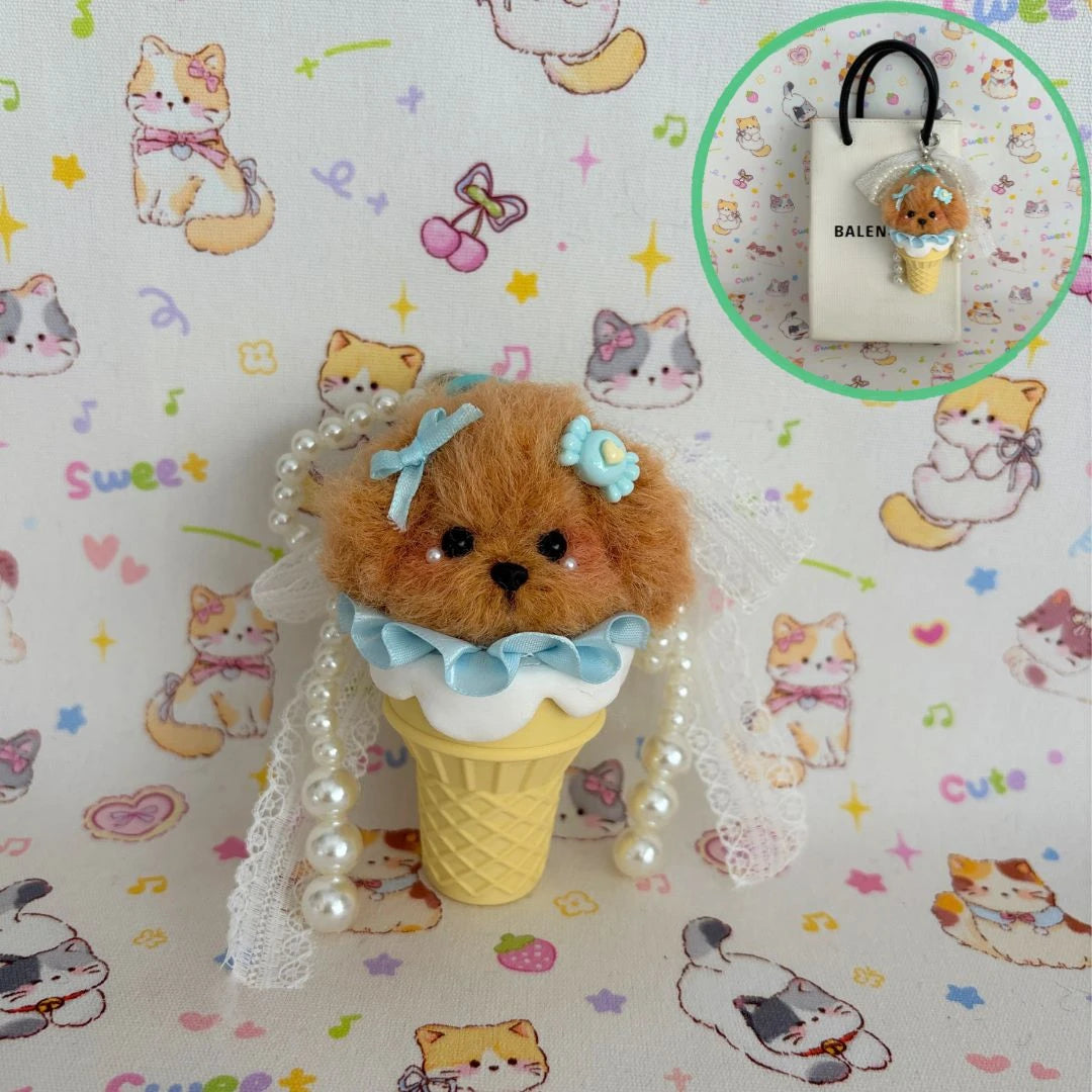 Fluffy Scoops Pendants - Toffee