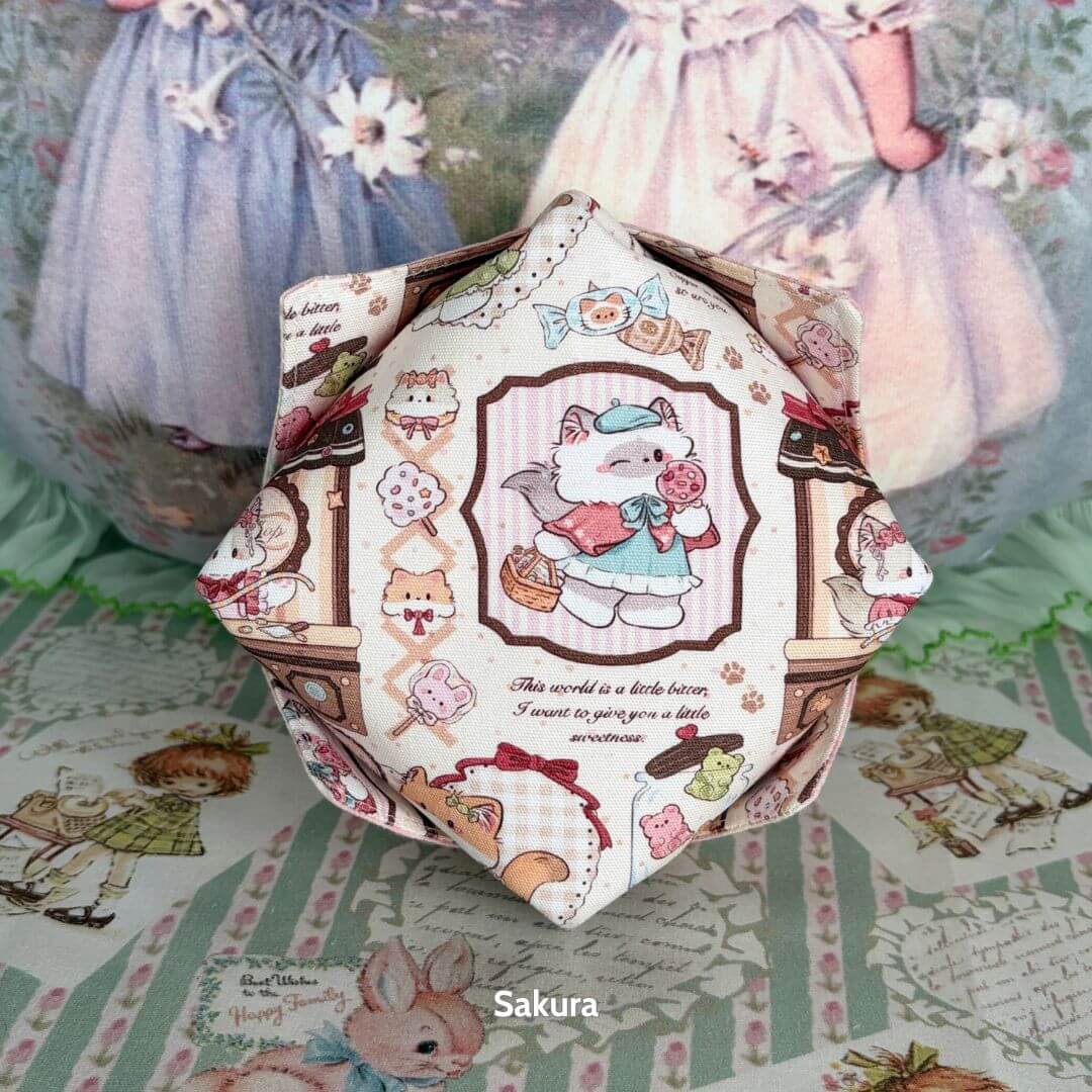 Gingham Cat Catch-All Tray featuring adorable pastel kitten motifs and playful illustrations, perfect for organizing small items.