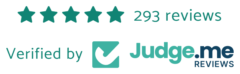 Rated five stars from 293 verified Judge.me reviews