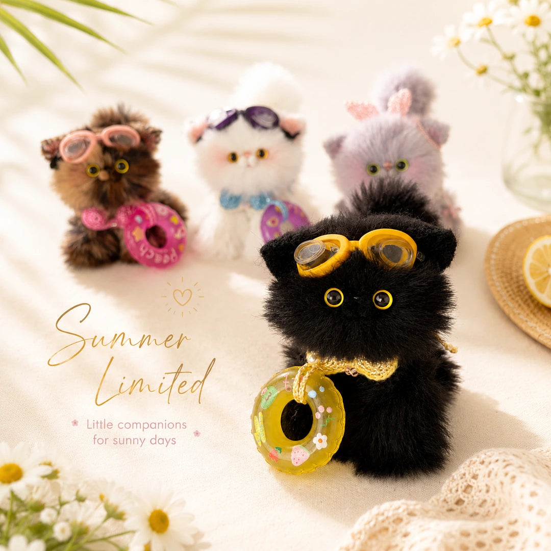 Summer limited-edition handmade kittens by Kiki's Studio