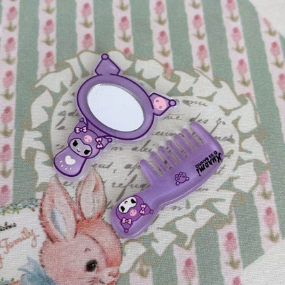 Adorable Mini Comb & Mirror Set